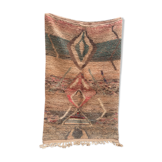 Vintage Moroccan Carpet, Boujad Carpet, Tribal Carpet, Authentic Carpet, Berber Carpet, Geometric Carpet