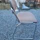 Vintage office chair with chrome base and fabric top