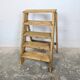 Escabeau vintage en bois massif