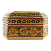 Oriental mosaic pill box, wood, Poland, 1970s