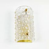 Scandinavian Crystal Glass Wall Light Venus Model by Carl Fagerlund for Orrefors & Lyfa, 1960s