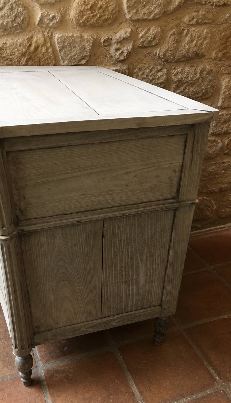 19th-century oak commode