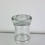 Organic style bamboo glass vase, vintage