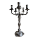 Flambeau, 6-light chandelier by Christofle in silver-plated metal, late 19th century.