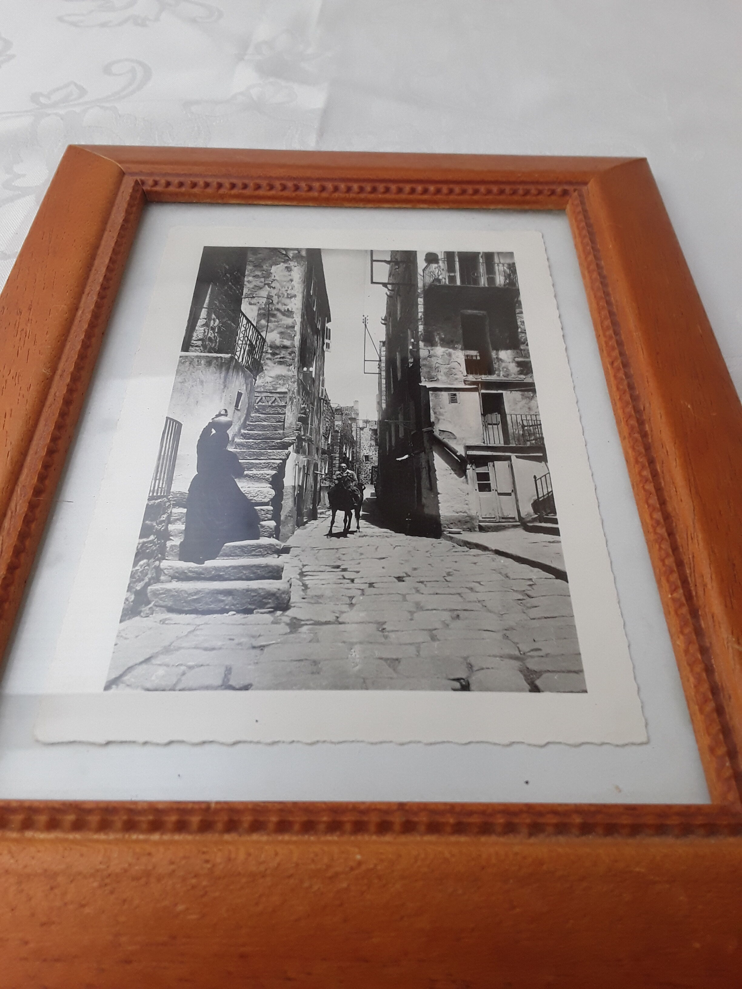 Photo frame postcard Corsica
