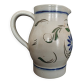 Salt-glazed stoneware jug from Alsace marked Betschdorf signed R. P. Sch 20th century