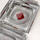 4 Baccarat ashtrays in hand-painted crystal