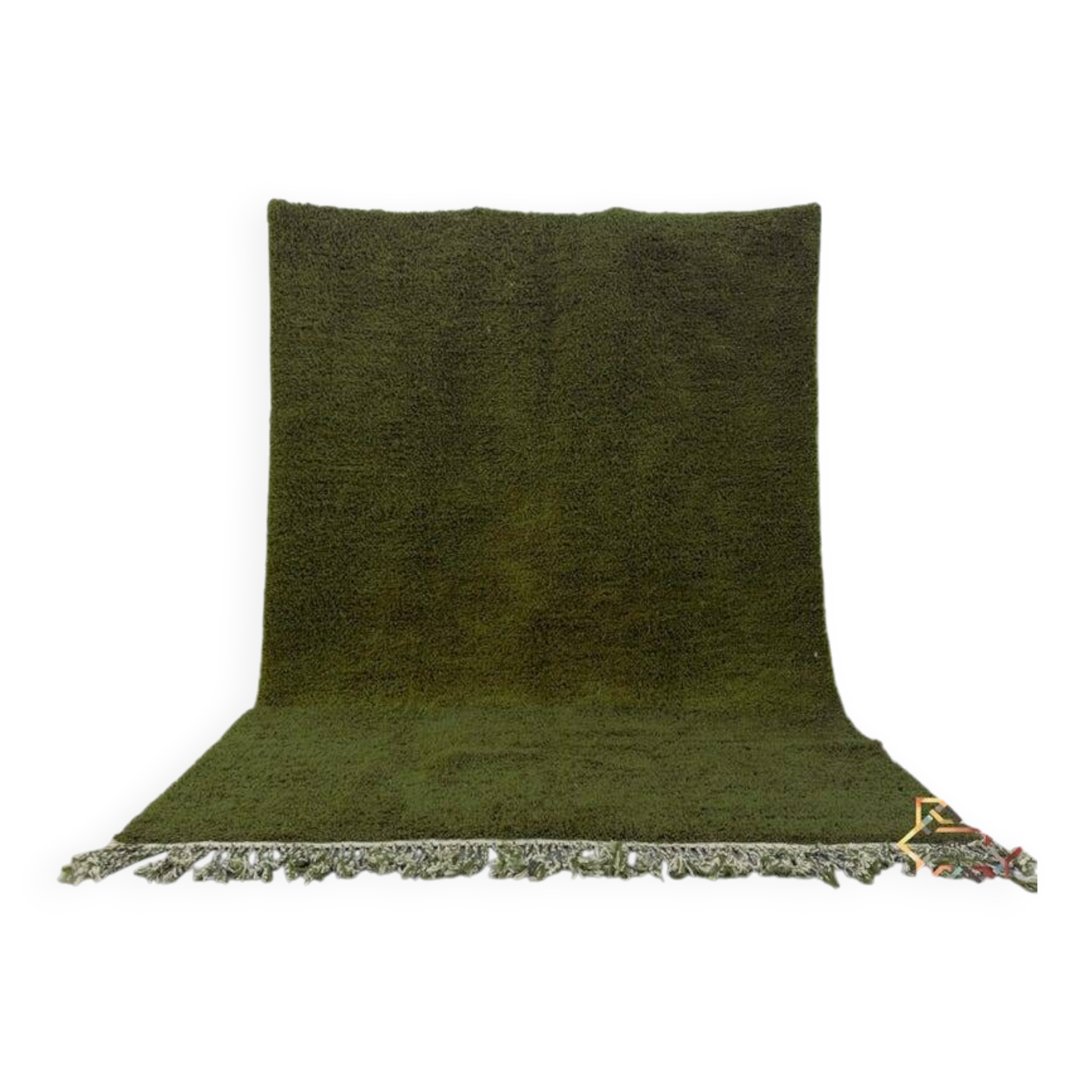 Handwoven Moroccan artisanal carpet