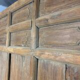 Old wooden door with its frame