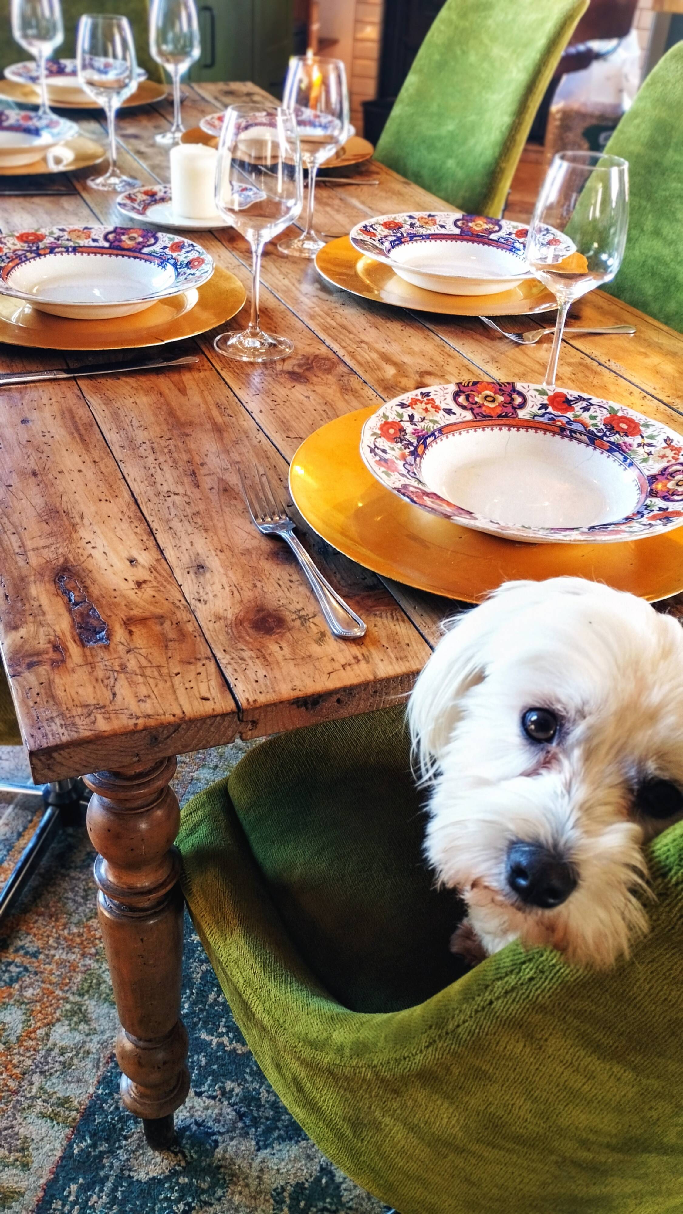 Farmhouse table dating from the end of the 19th century