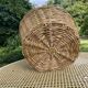 Light woven wicker round basket