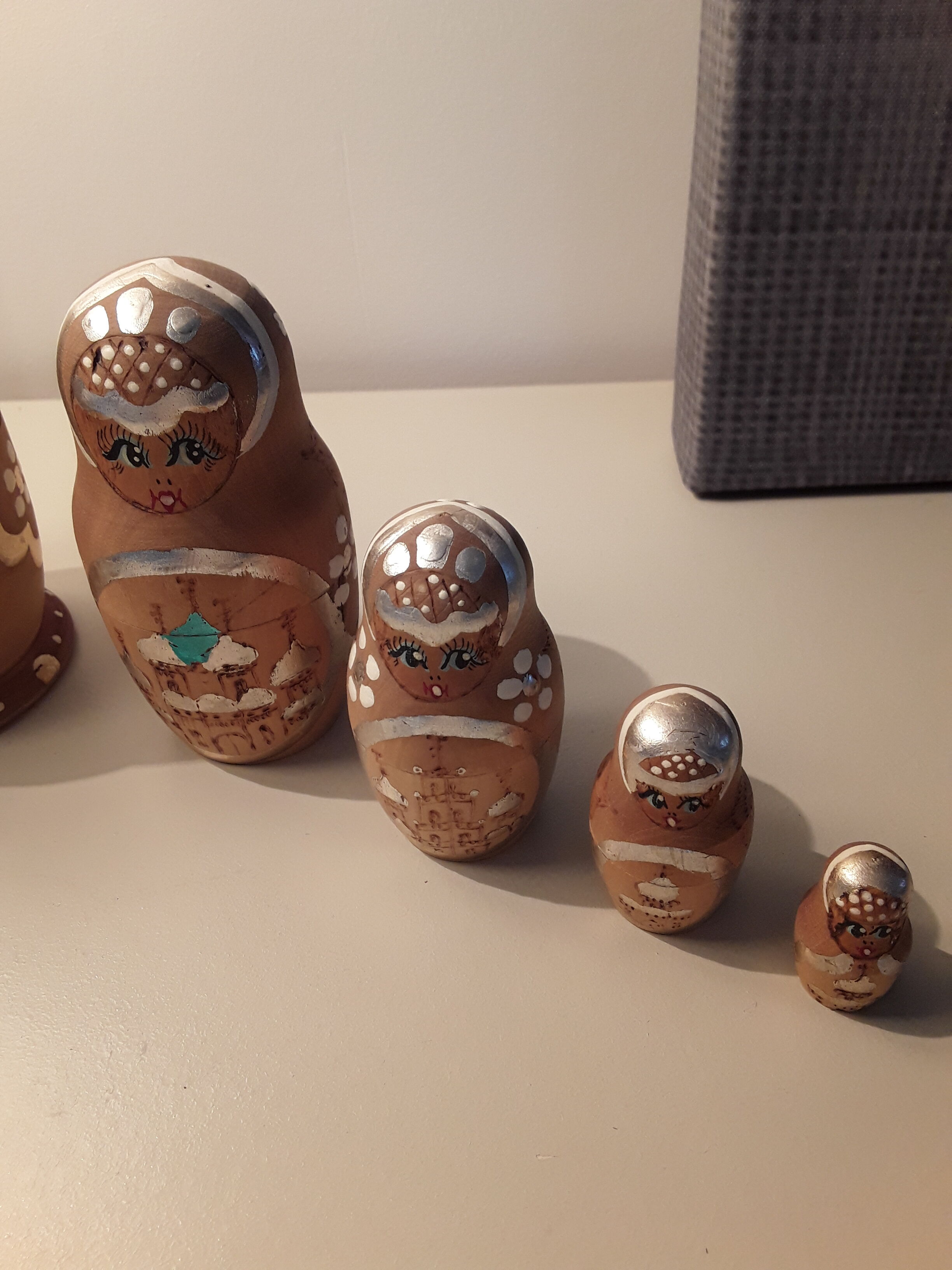 Russian doll in solid wood matriochka