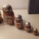 Russian doll in solid wood matriochka