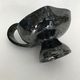 Black "hand- bougeoir with iridescents signed Fazio in Vallauris, circa 1950-1960