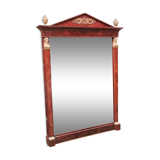 Mahogany pediment mirror with Empire-style cariatids. Return from Egypt