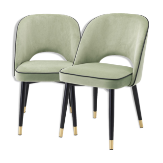 Paire de Fauteuils Sienne vert clair