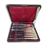12 anciens couteaux Manche argent fourré