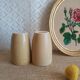 Lot de 2 timbales, verres en grès