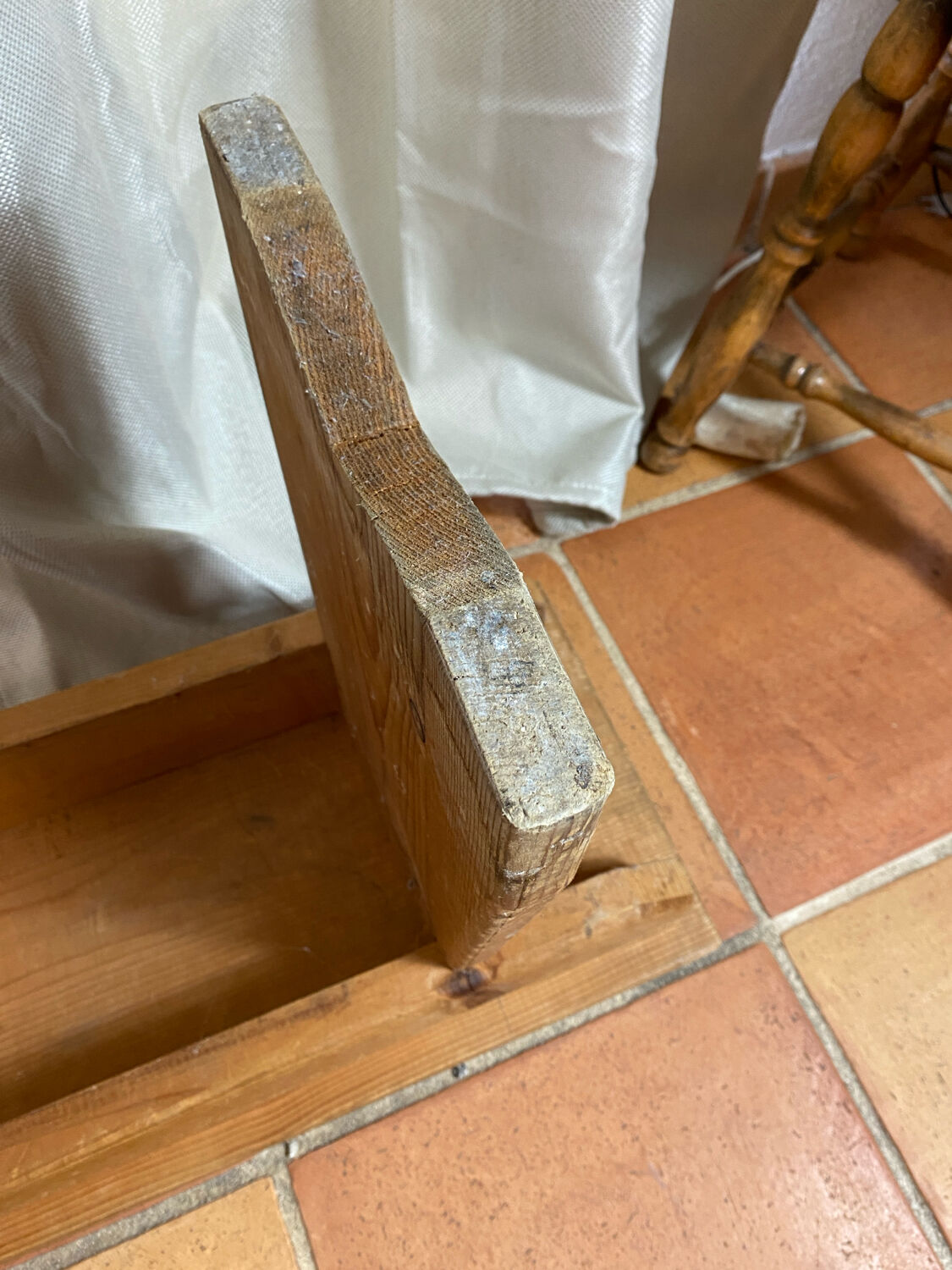 Authentic fir farm bench