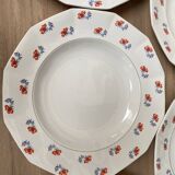 Set of 6 Porcelor Ceranord earthenware soup plates