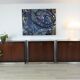 Commode buffet office storage rosewood Gianni Moscatelli vintage 70s