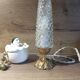 chic retro table lamp glass spindle diamond tip