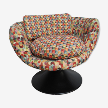 Vintage 360 degree swivel chair in 1970