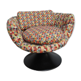 Fauteuil pivotant 360° vintage année 1970