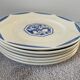 6 K&G Luneville Art Deco Dessert Plates Fructidor Model
