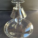 Large covered compote bowl – plain blown crystal