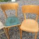 Set of four mismatched Thonet Bauman and Luterma chairs