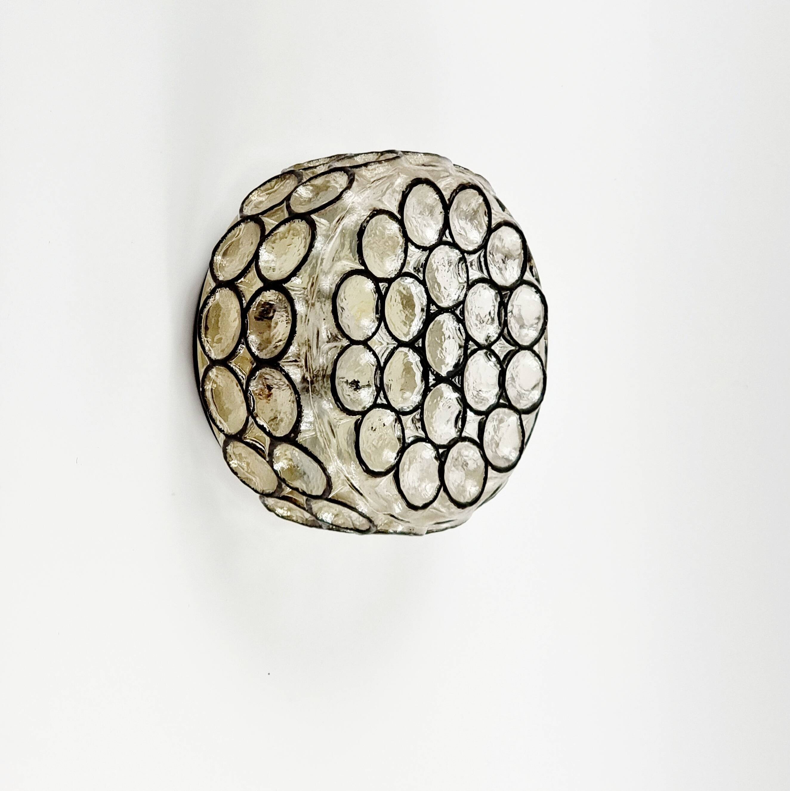Applique ou plafonnier en verre du milieu du siècle de Limburg, Allemagne, années 1960