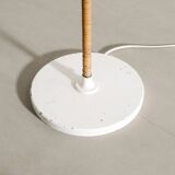 Finnish Mid Century Rattan Floor Lamp by Paavo Tynell for Itsu, 1940s