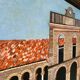Tableau paysage italien peinture huile