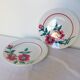 2 flat plates of Sarreguemines model Monceau