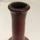 Red ceramic bud vase