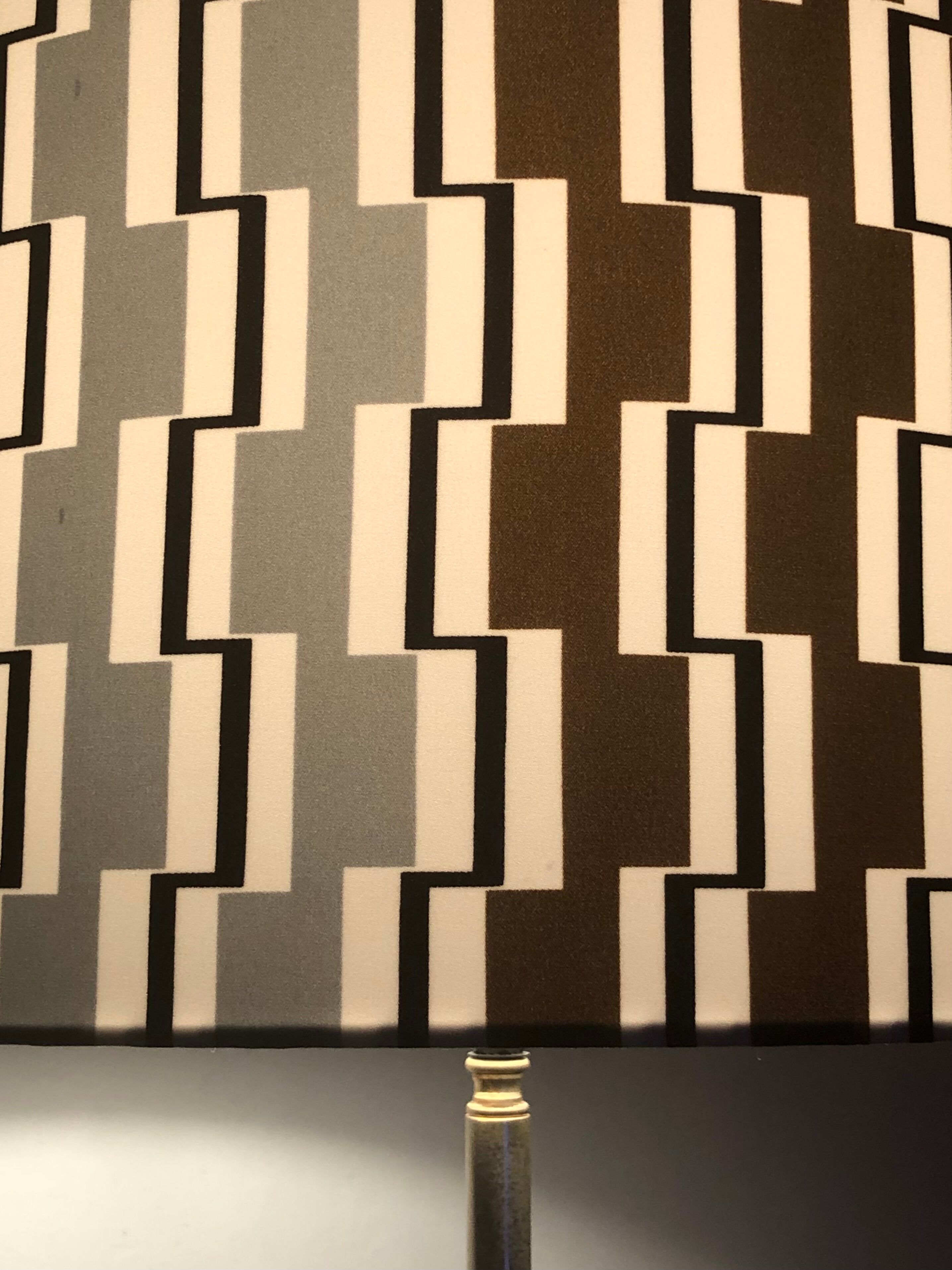 Fortress lampshade - vintage fabric