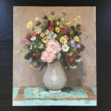 Table bouquet of flowers of the fields