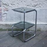Smoked glass side table