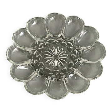 Egg dish in glass