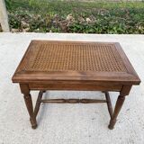 Rectangular cane piano stool