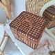 Vintage wicker suitcase
