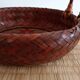 Japanese woven bamboo basket. Ikebana.