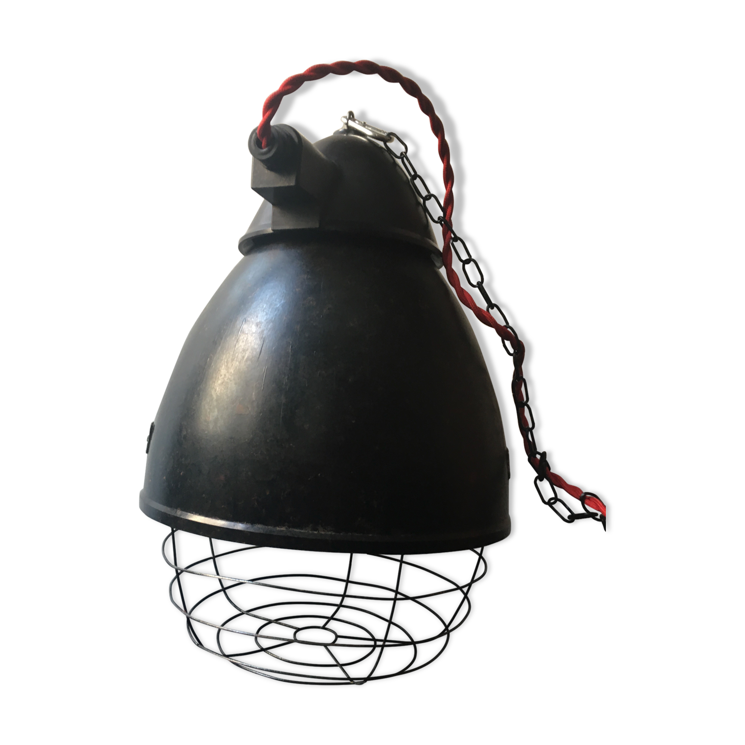 Old german bakelite round suspension