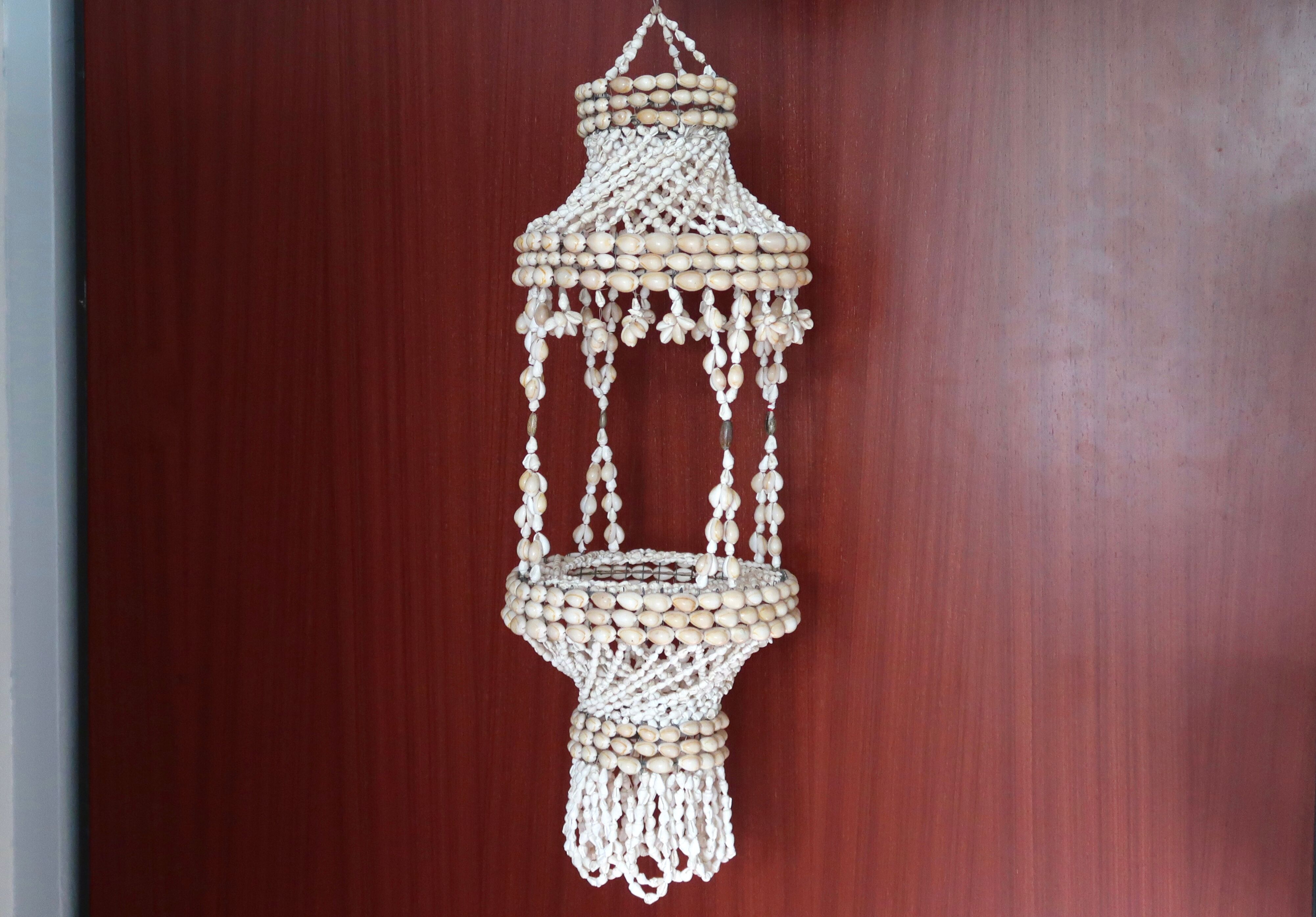 Shell pendant lamp or chandelier, 60s