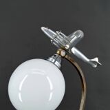 Art Deco / Streamline Moderne "Airplane" propeller lamp, circa 1930-1940