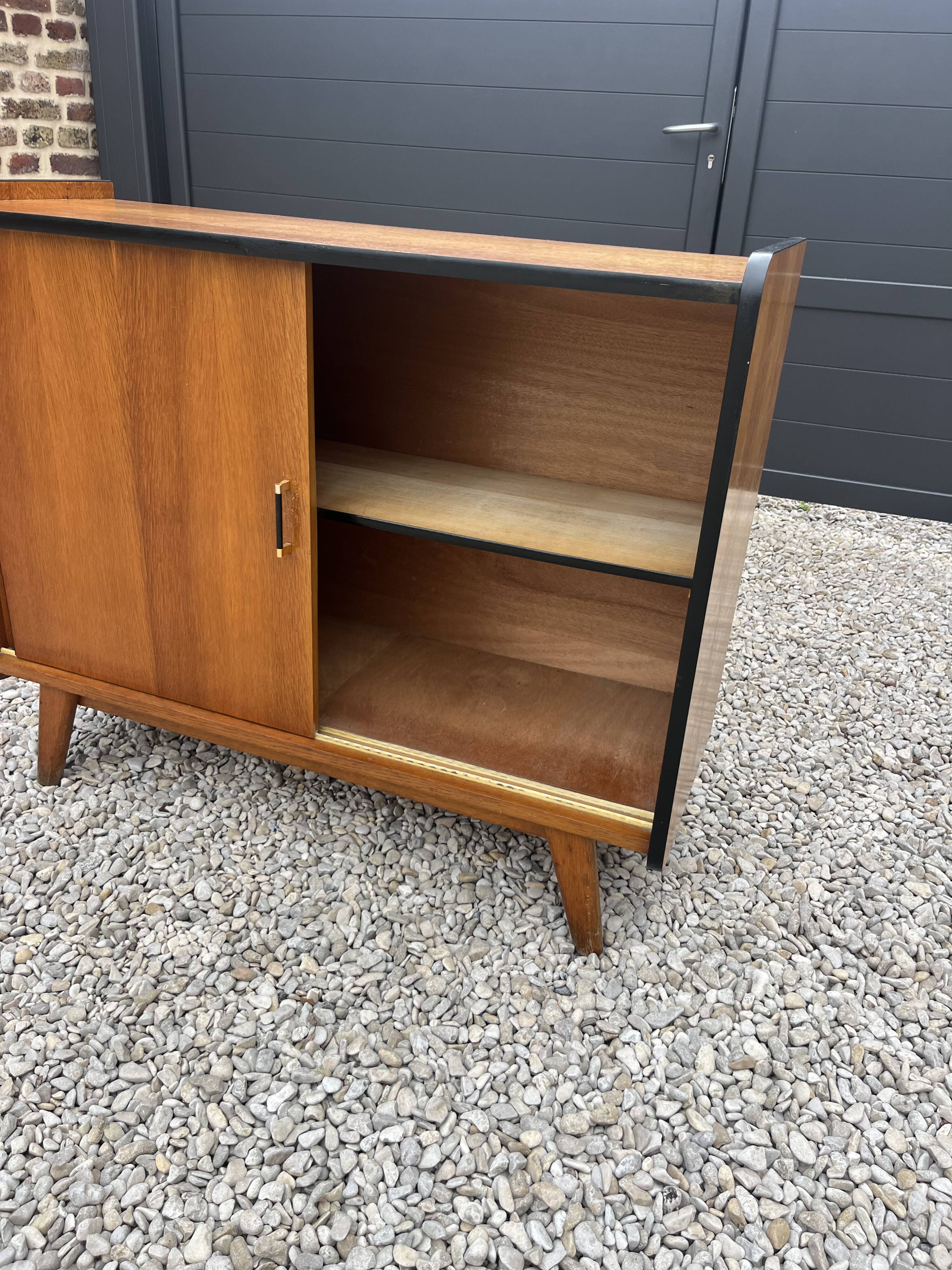 Commode vintage pieds compas