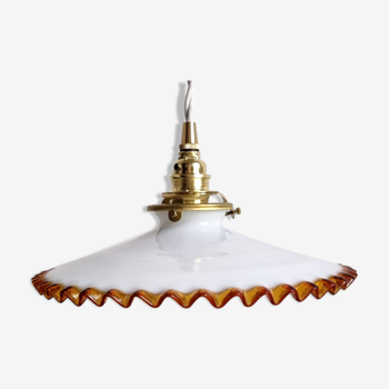 Opaline hanging lamp