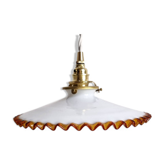 Opaline hanging lamp