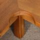 Solid oak coffee table in the style of Seltz, 1980.